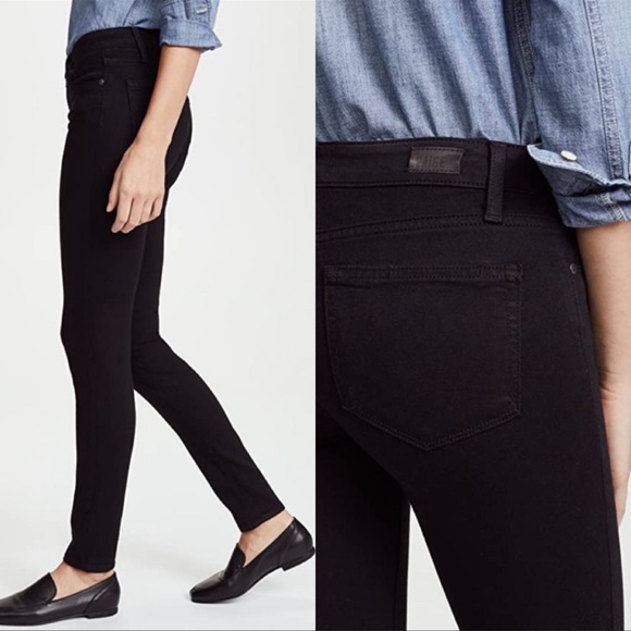 Paige dark black stretch denim ๐ฅ - Picture 2 of 5